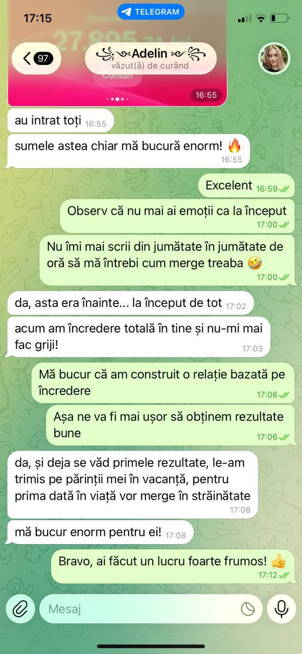 Recenzie client pe Telegram 1